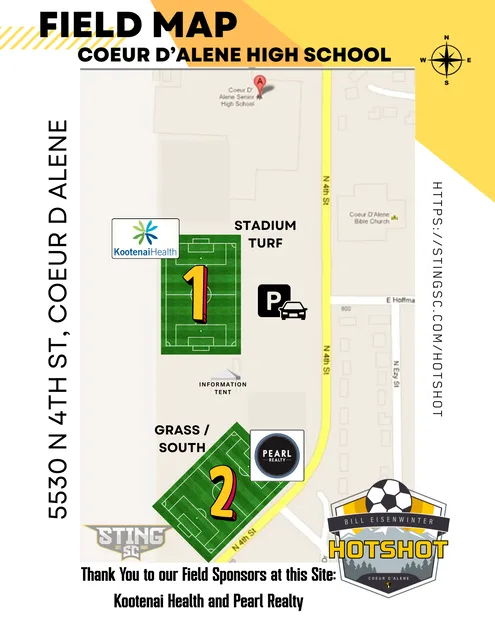 Field map for Coeur d’Alene High School