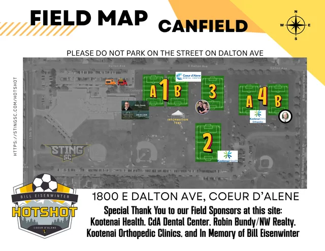 Field map for Canfield Middle School