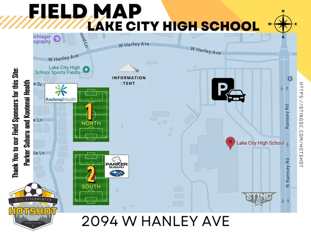 Field map for Lake City High School